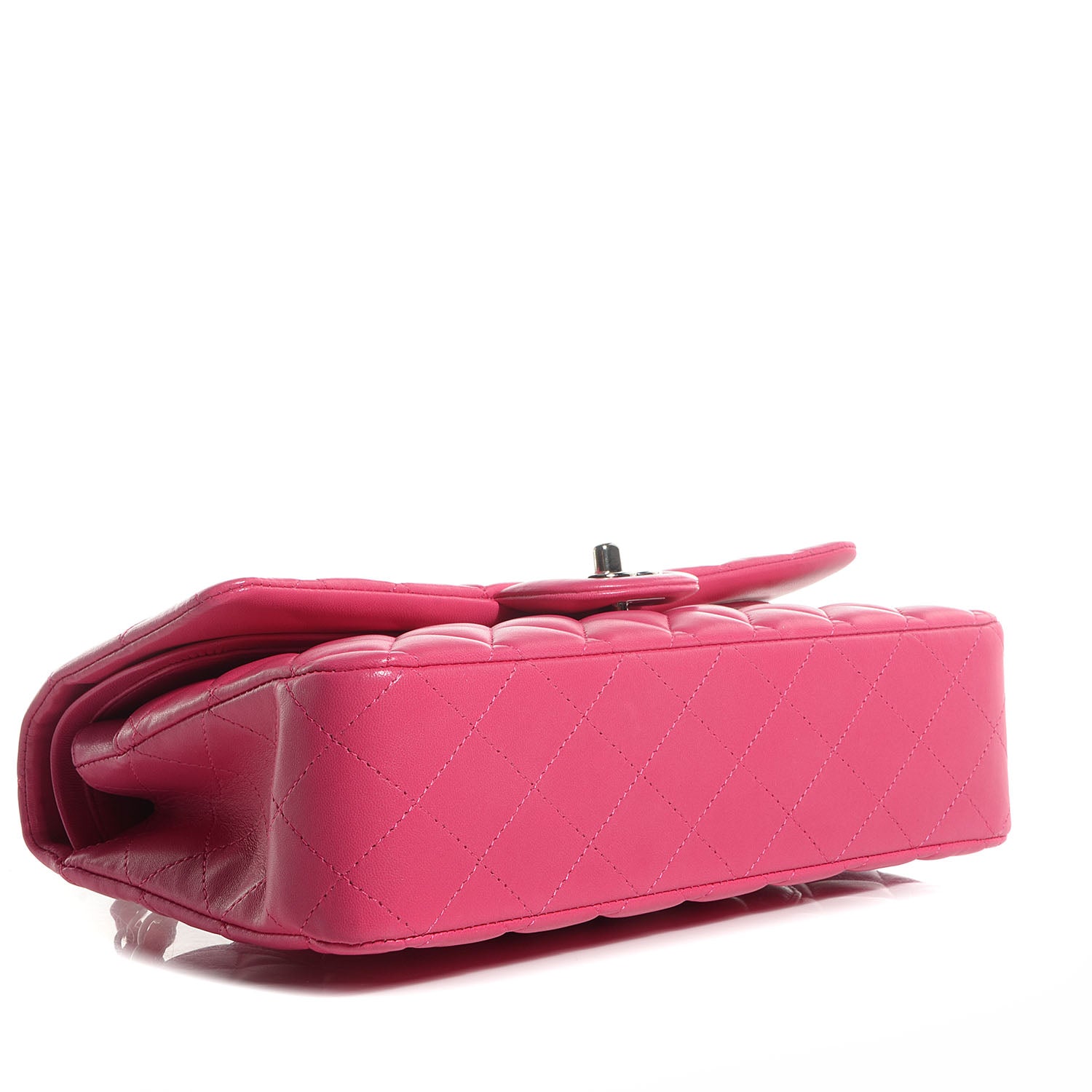 Chanel Lambskin Medium Double Flap Dark Pink 4 of 9