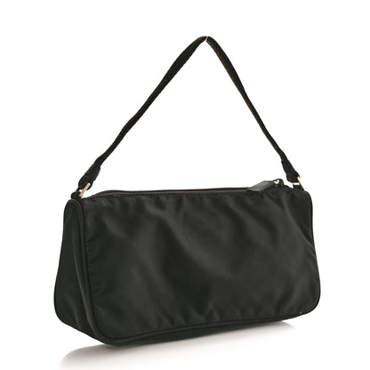 Prada Tessuto Nylon Pochette Bag Black 2 of 9