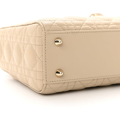 Christian Dior Lambskin Cannage Small My ABCDior Lady Dior Corda 8 of 10