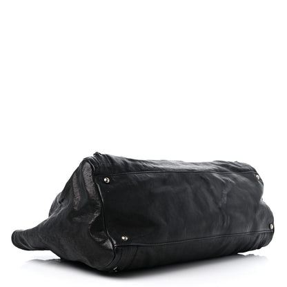 Chanel Glazed Calfskin East West Modern Chain Tote Black 4 of 15