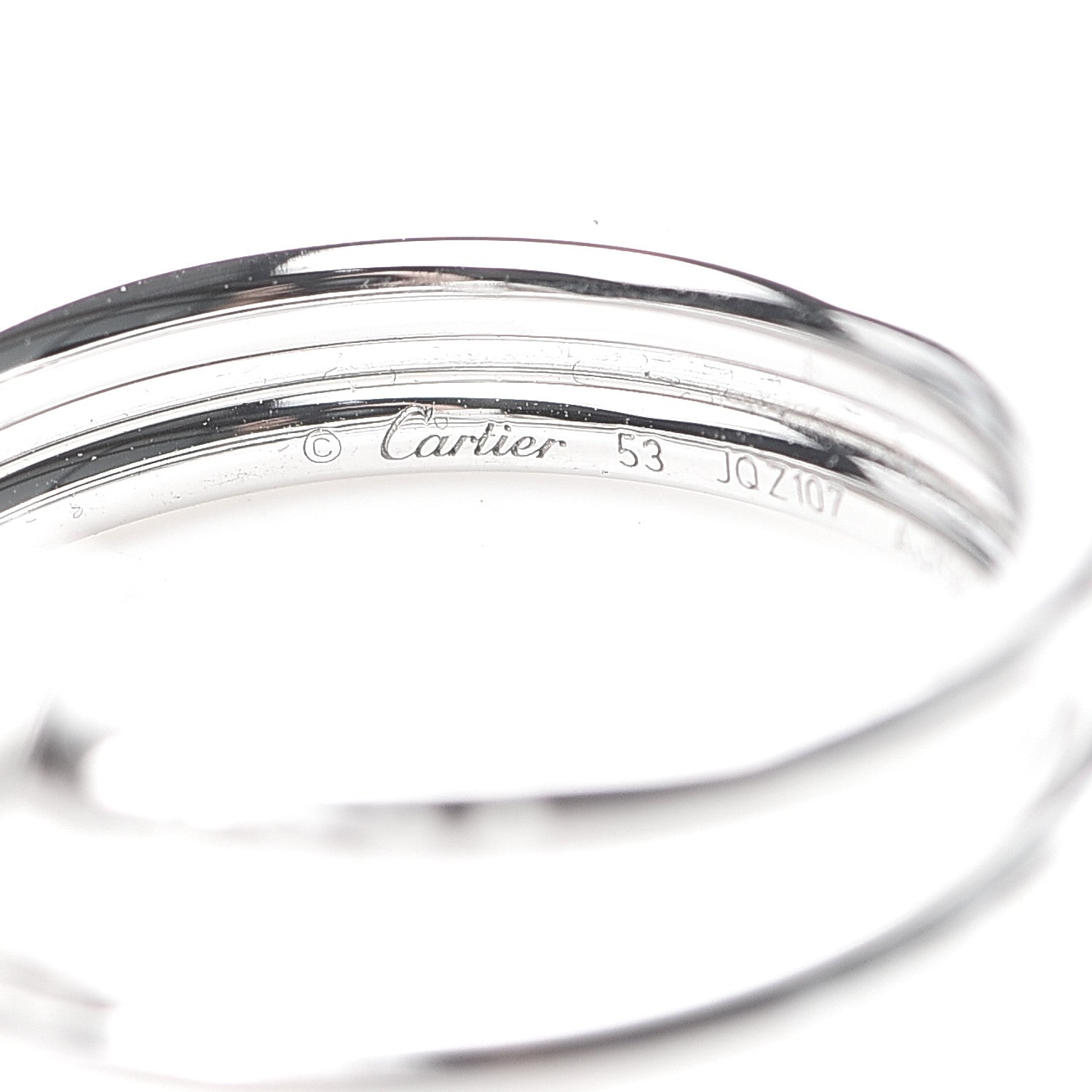 Cartier 18K White Gold Diamond Double Wrap Juste Un Clou Ring 53 6.25 5 of 7
