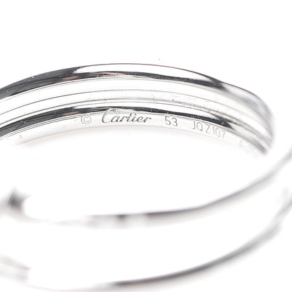 Cartier 18K White Gold Diamond Double Wrap Juste Un Clou Ring 53 6.25 5 of 7