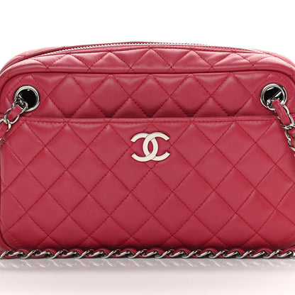 Chanel Lambskin Quilted Camera Case Pink 8 of 16
