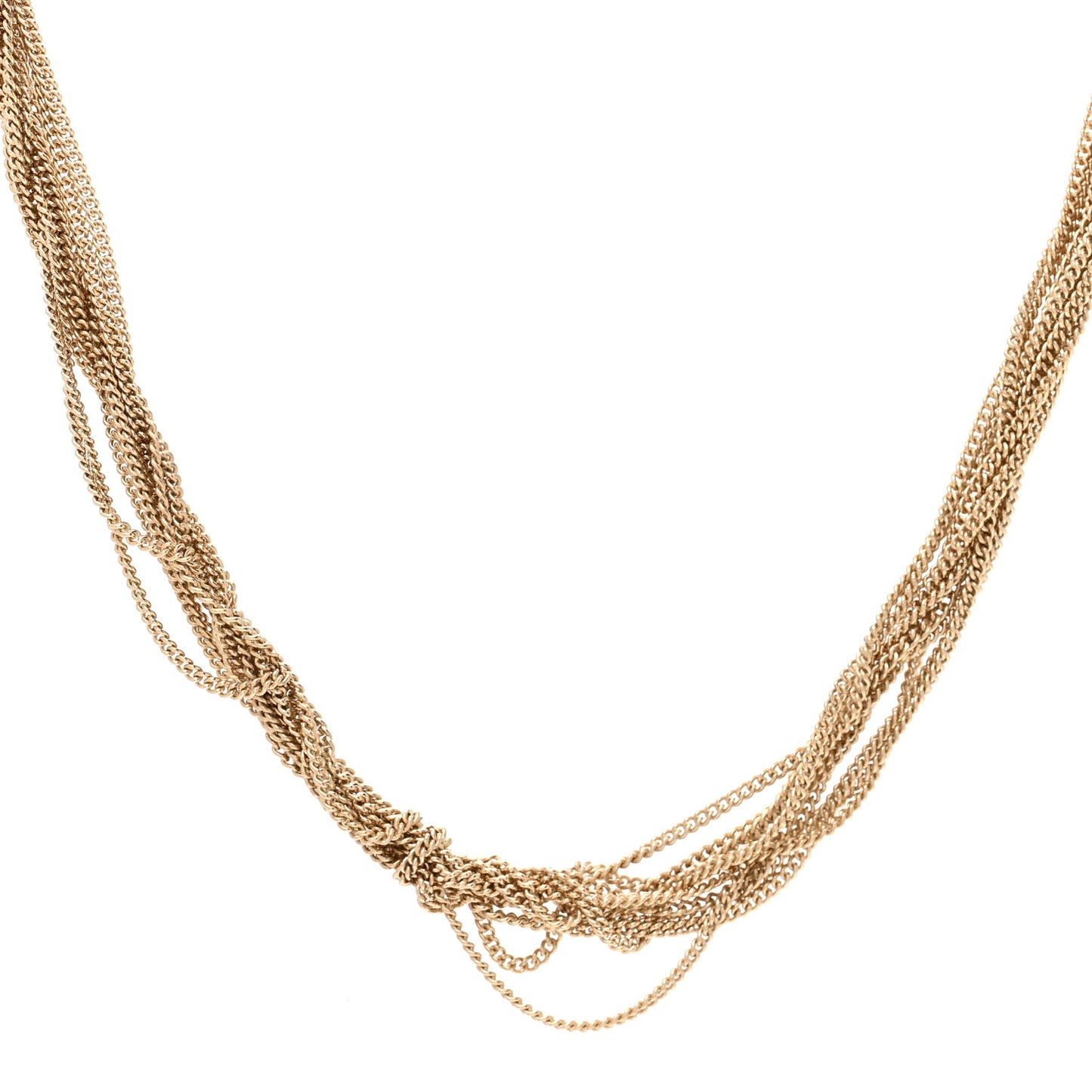 Lou Lou Twisted Chains Necklace Gold
