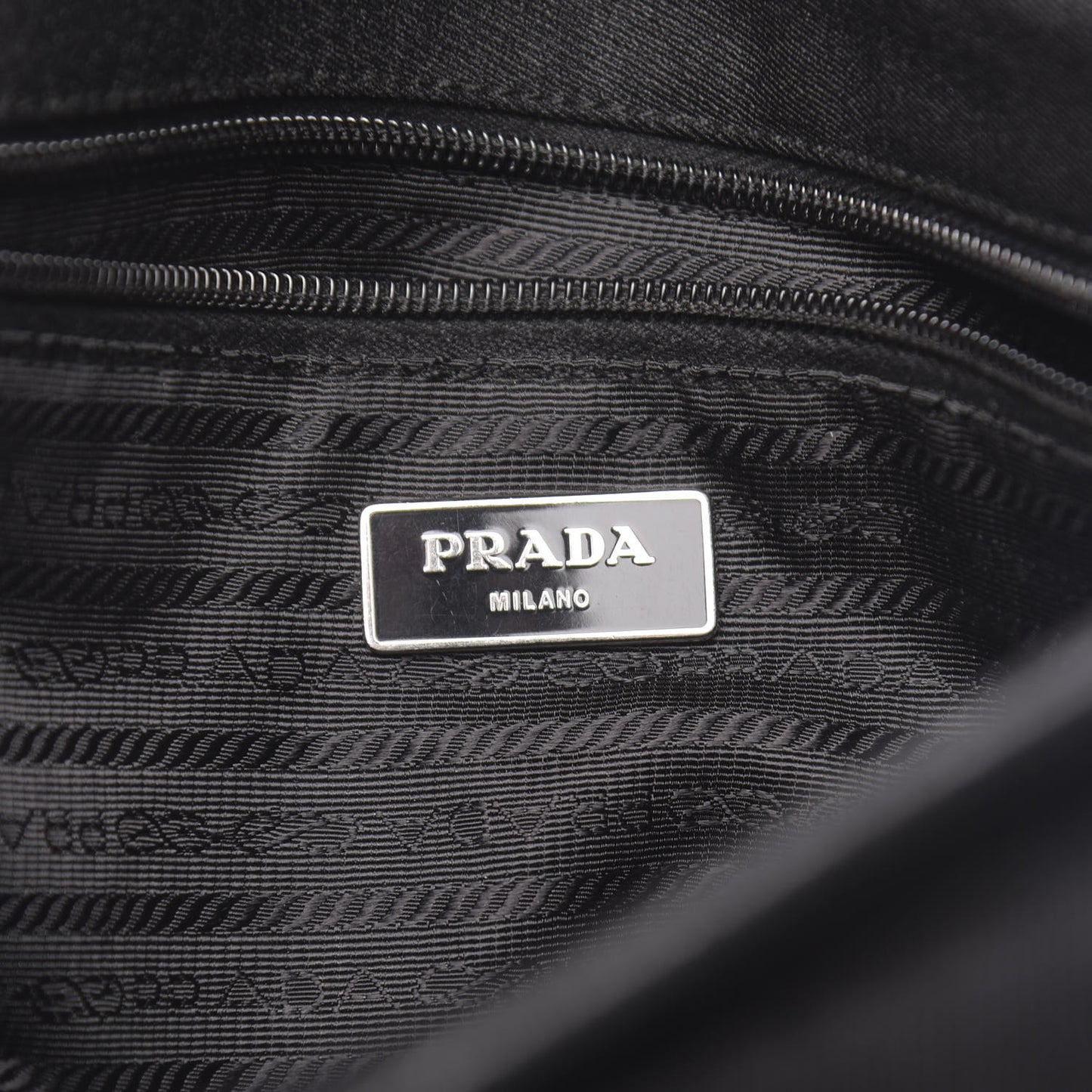 Tessuto Nylon Messenger Bag Black
