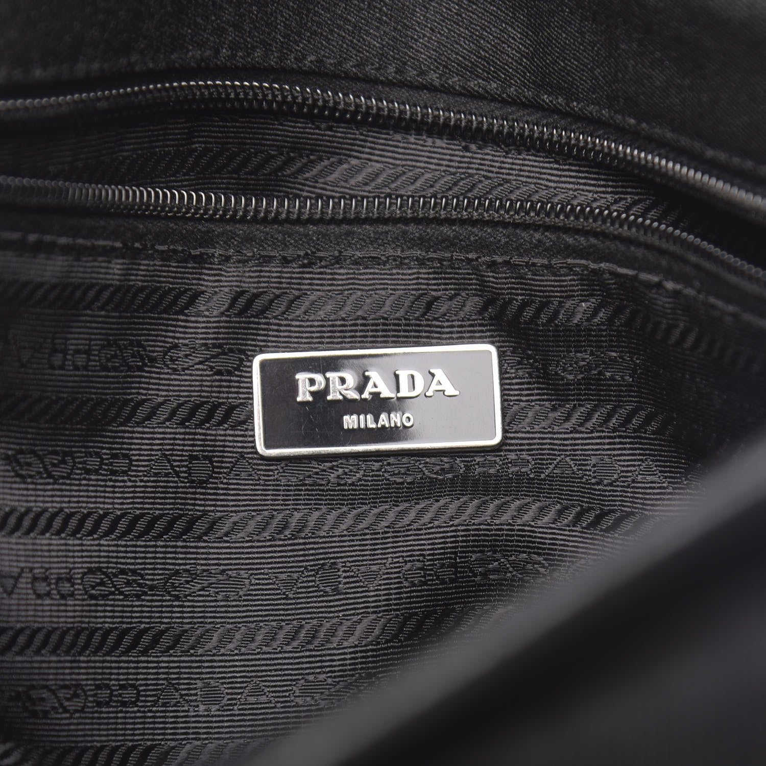 Prada Tessuto Nylon Messenger Bag Black 6 of 13