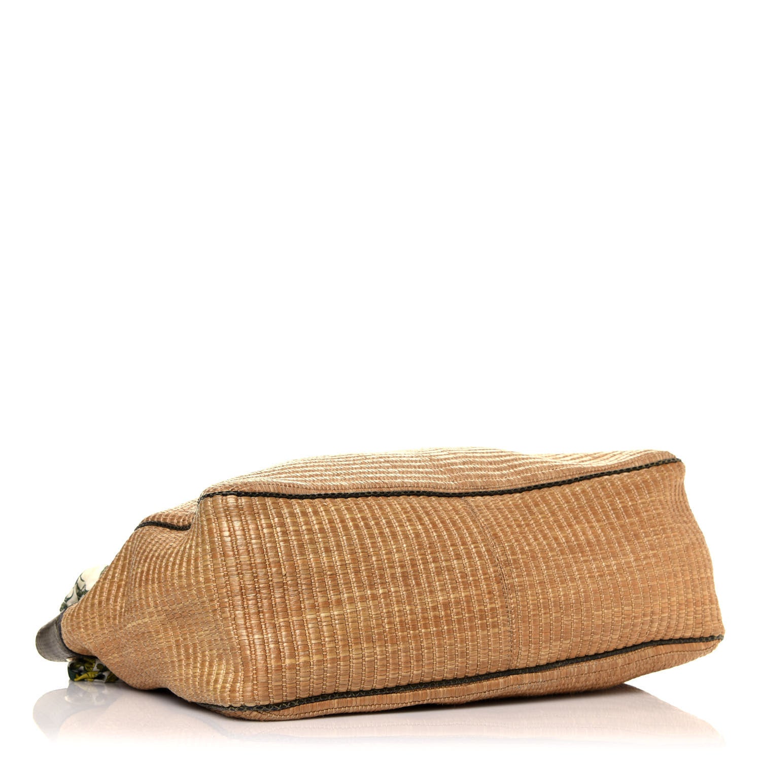 Gucci Natural Straw Leather Positano Tote 4 of 7