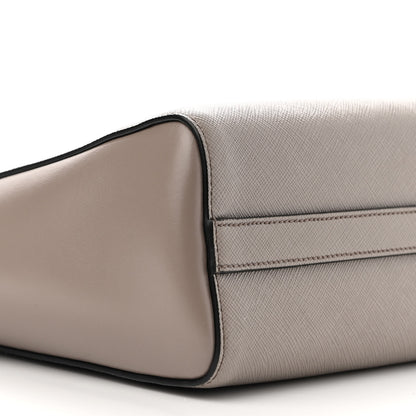 Prada Saffiano Soft Calfskin Small Zippered Tote Argilla 10 of 11