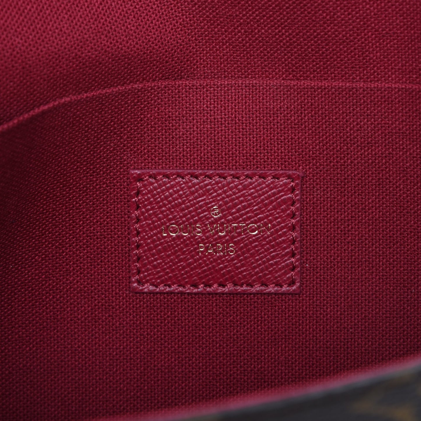 Monogram Pochette Felicie Chain Wallet Fuchsia