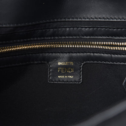 Fendi Nappa FF 1974 Embossed Baguette Black 8 of 10
