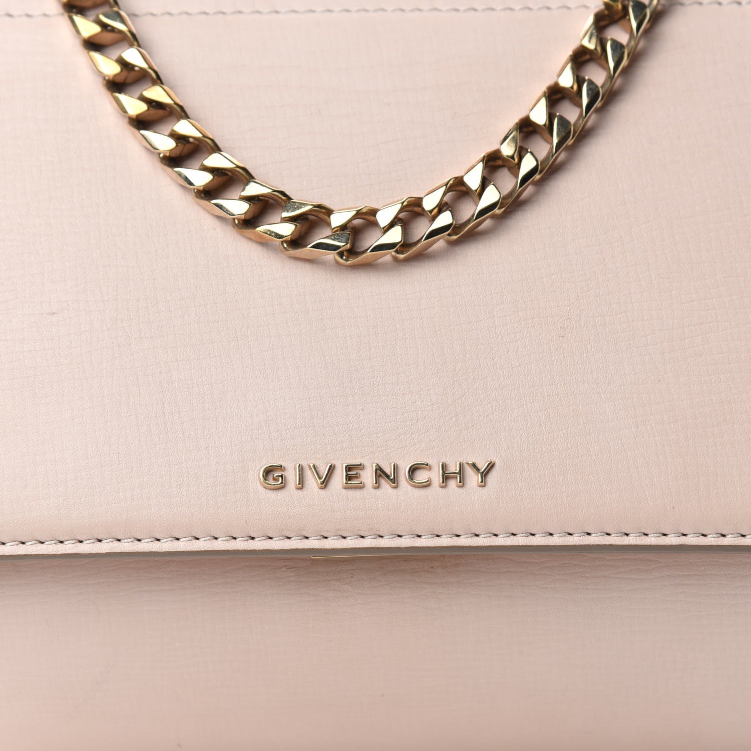 Givenchy Textured Calfskin Mini Pandora Box Chain Crossbody Bag Powder Pink 10 of 10