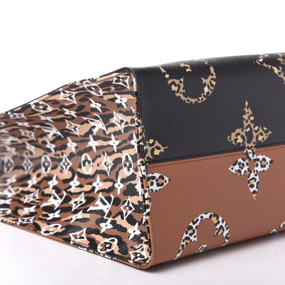 Louis Vuitton Monogram Giant Jungle Onthego GM Black 6 of 9