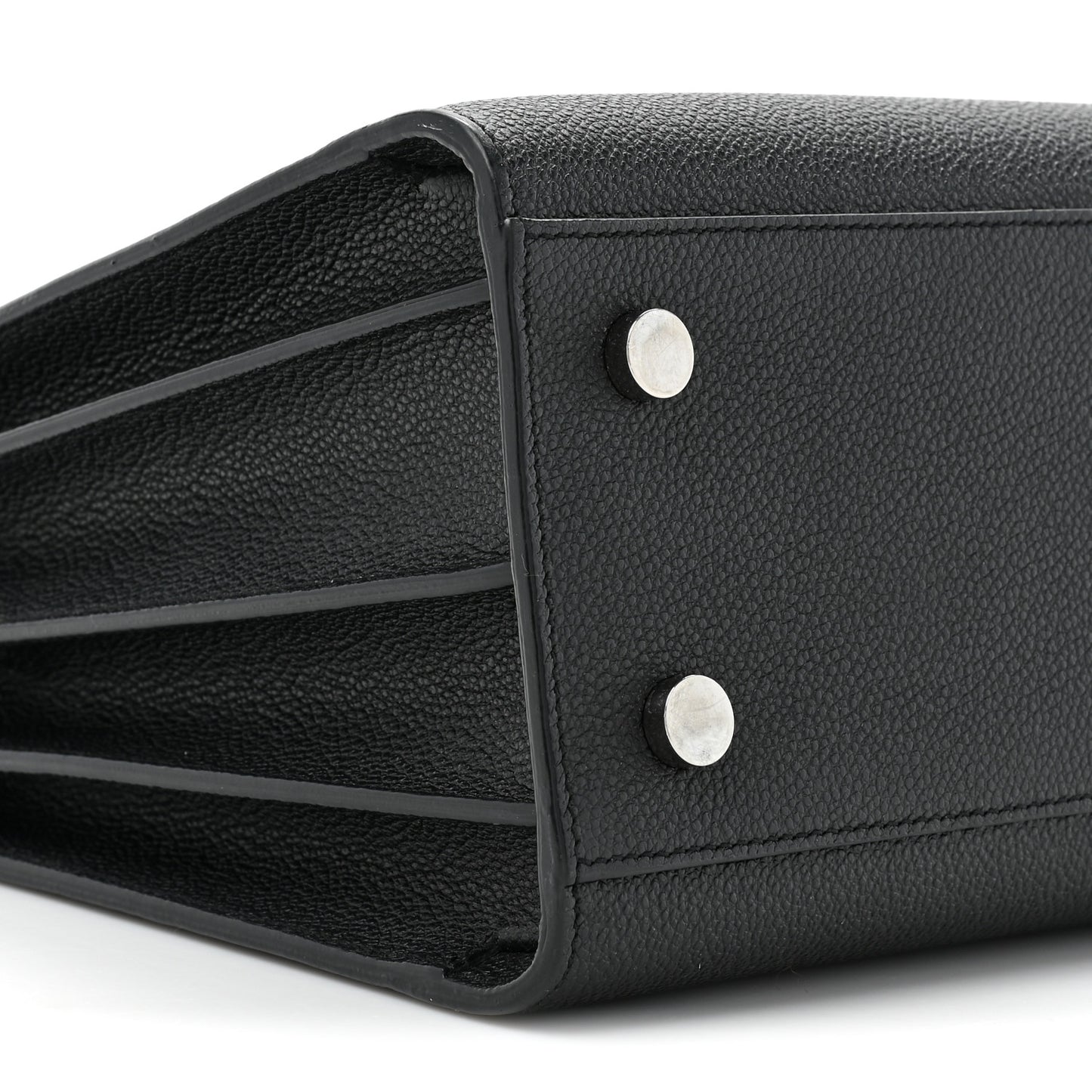 SAINT LAURENT Grained Calfskin Baby Sac De Jour Black