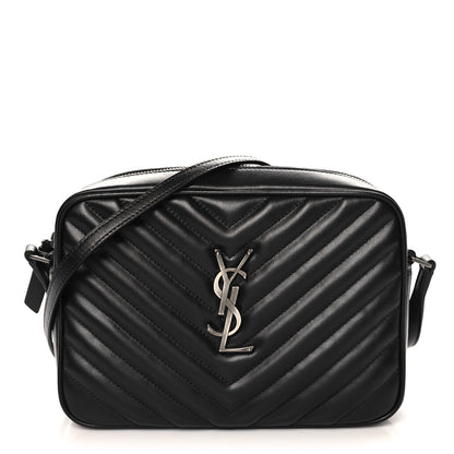 Saint Laurent Calfskin Matelasse Monogram Lou Camera Bag Black 1 of 10