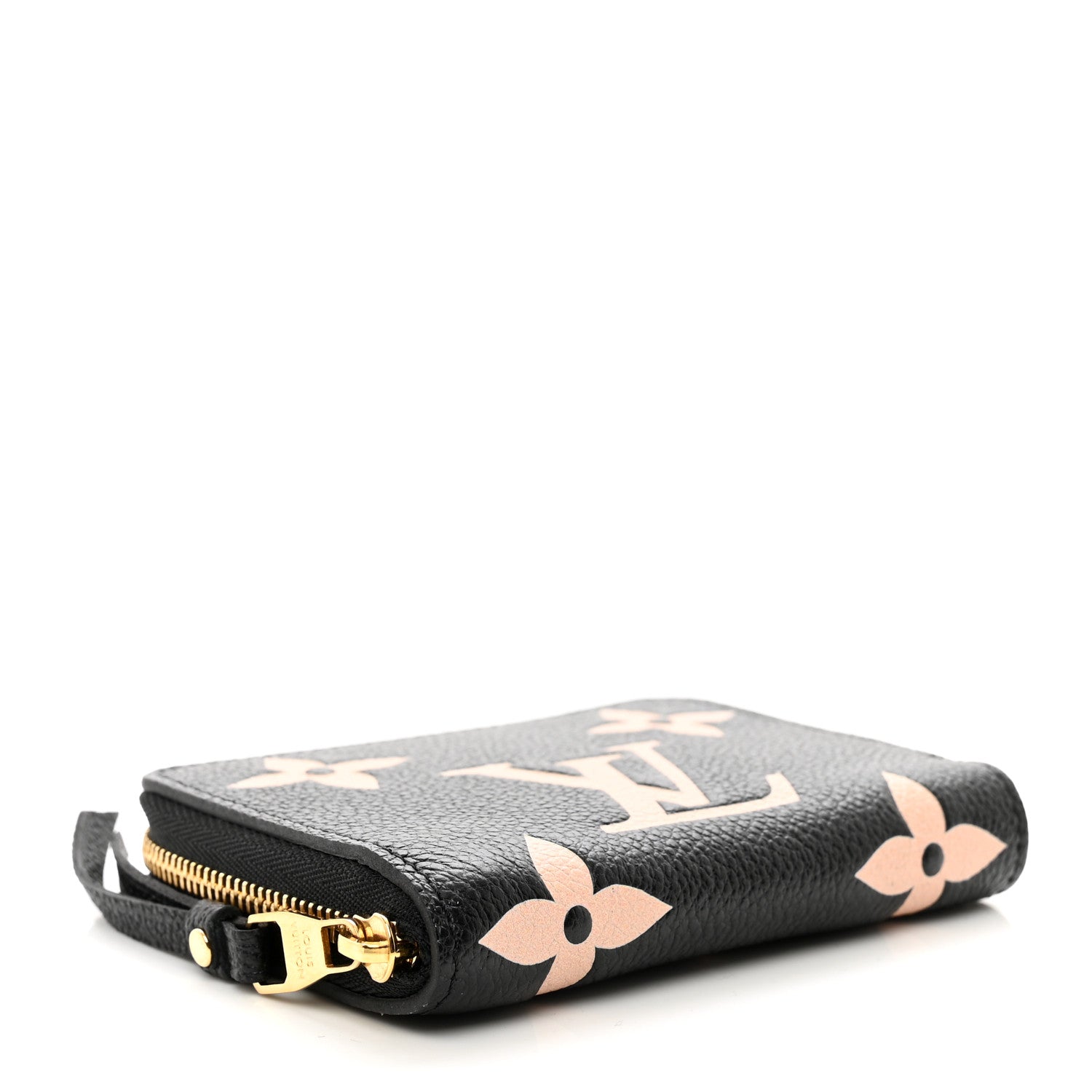 Louis Vuitton Empreinte Monogram Giant Zippy Coin Purse Black Beige 4 of 6