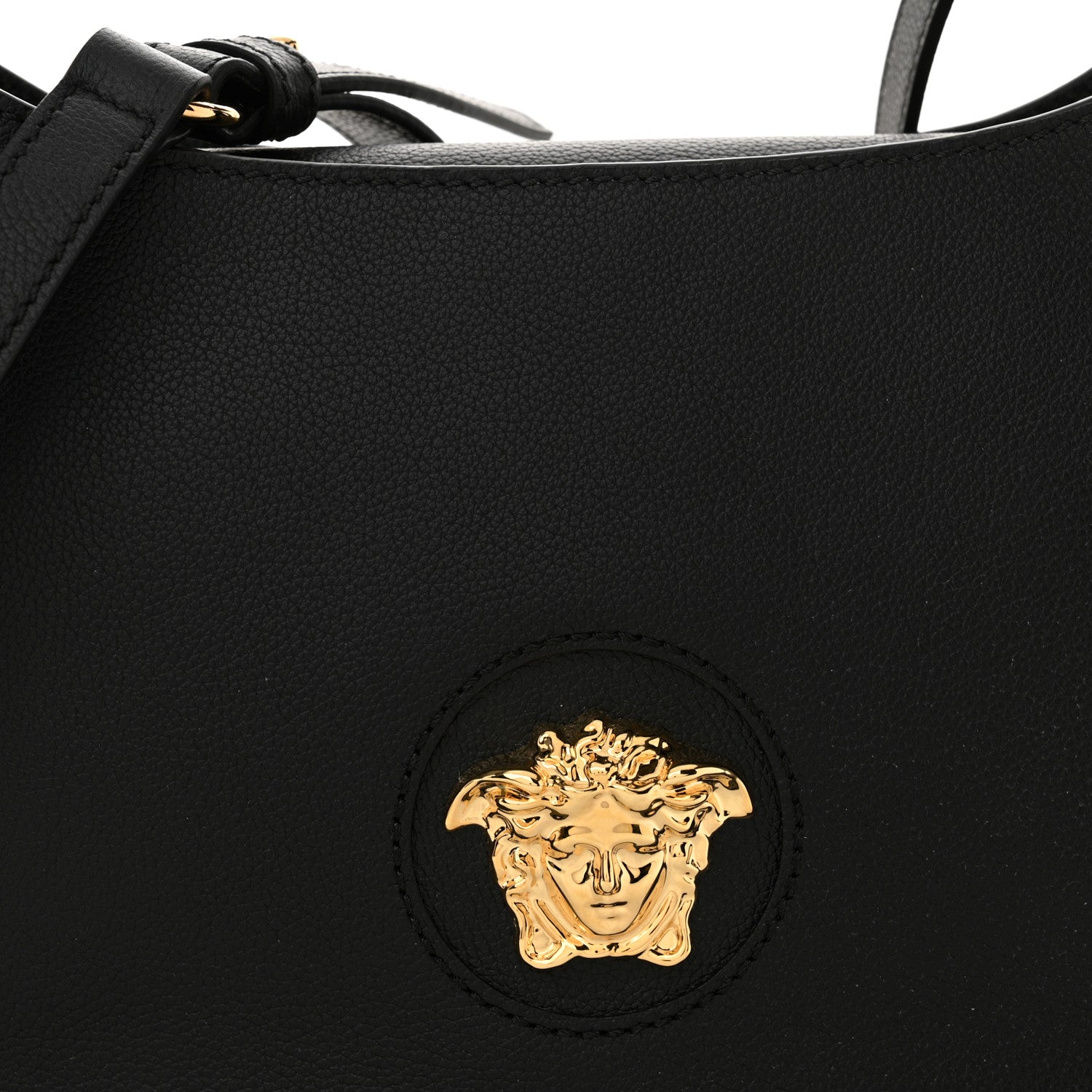Versace Calfskin La Medusa Medium Hobo Black 7 of 9