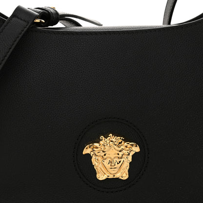 Versace Calfskin La Medusa Medium Hobo Black 7 of 9