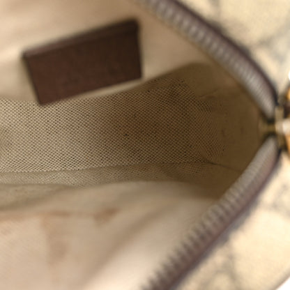 Gucci GG Supreme Monogram Mini Neo Vintage Double Zip Messenger Bag Beige New Acero Crop 5 of 13