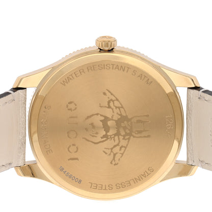 Gucci Stainless Steel Calfskin 36mm G-Timeless Bee Quartz Watch White 4 of 4
