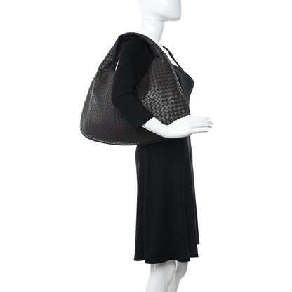 Bottega Veneta Nappa Intrecciato Large Veneta Hobo Ebano 2 of 10