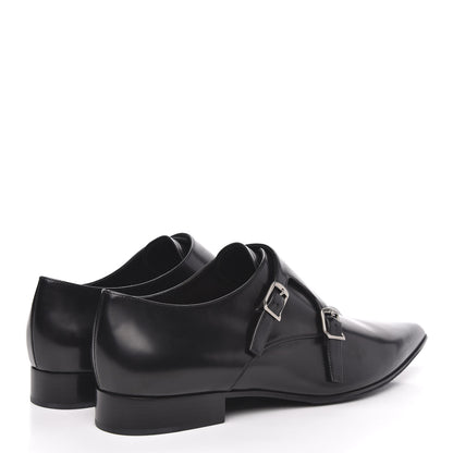 Christian Dior Brushed Calfskin Swing Monk Shoe 41 Black 4 of 8