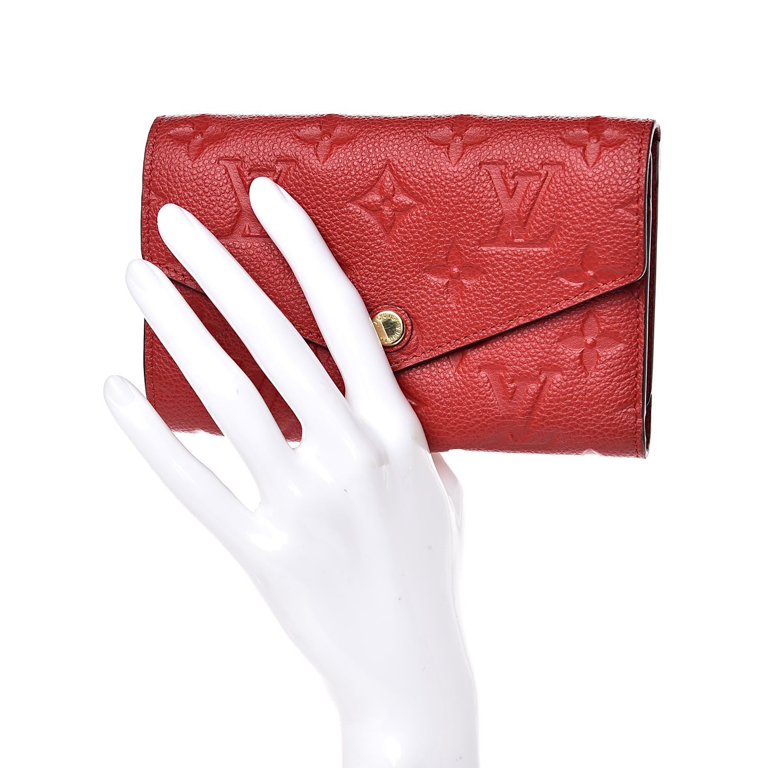 Louis Vuitton Empreinte Compact Curieuse Wallet Cherry 2 of 9
