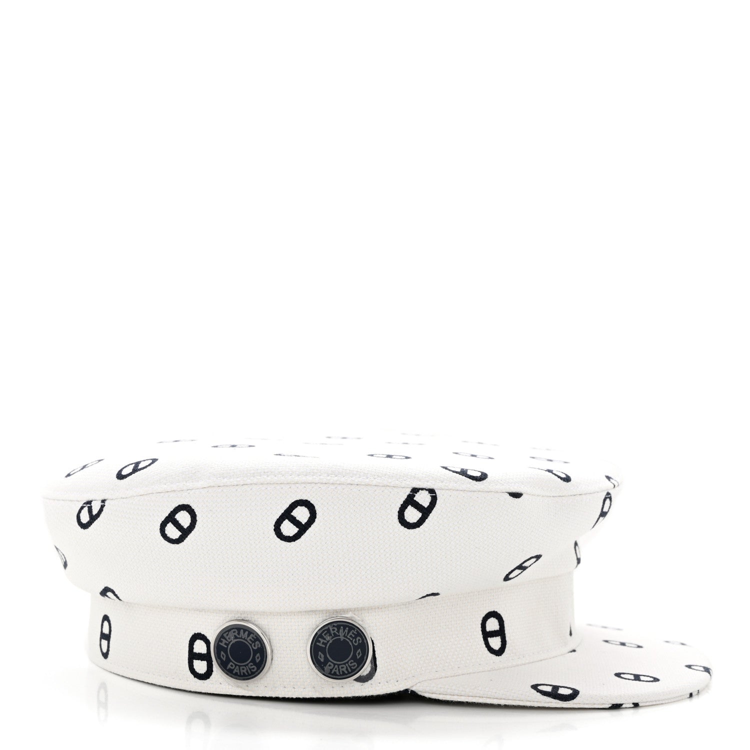 Hermes Canvas Womens Vauban Chaine d'Ancre Cap 57 Blanc Casse 5 of 9
