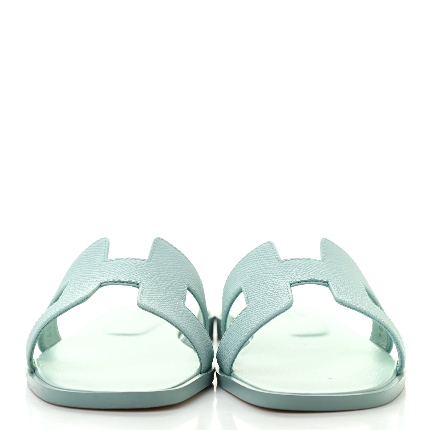 Hermes Epsom Oran Sandals 36 Vert Embrun 2 of 8
