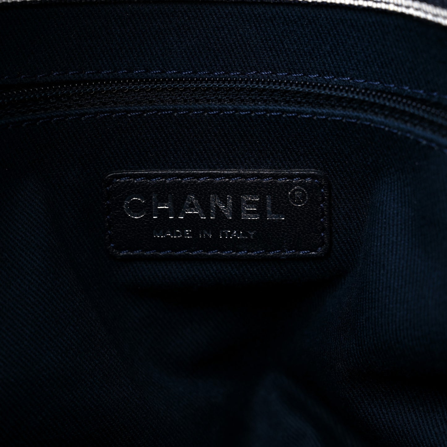 Denim Shopping Tote Blue