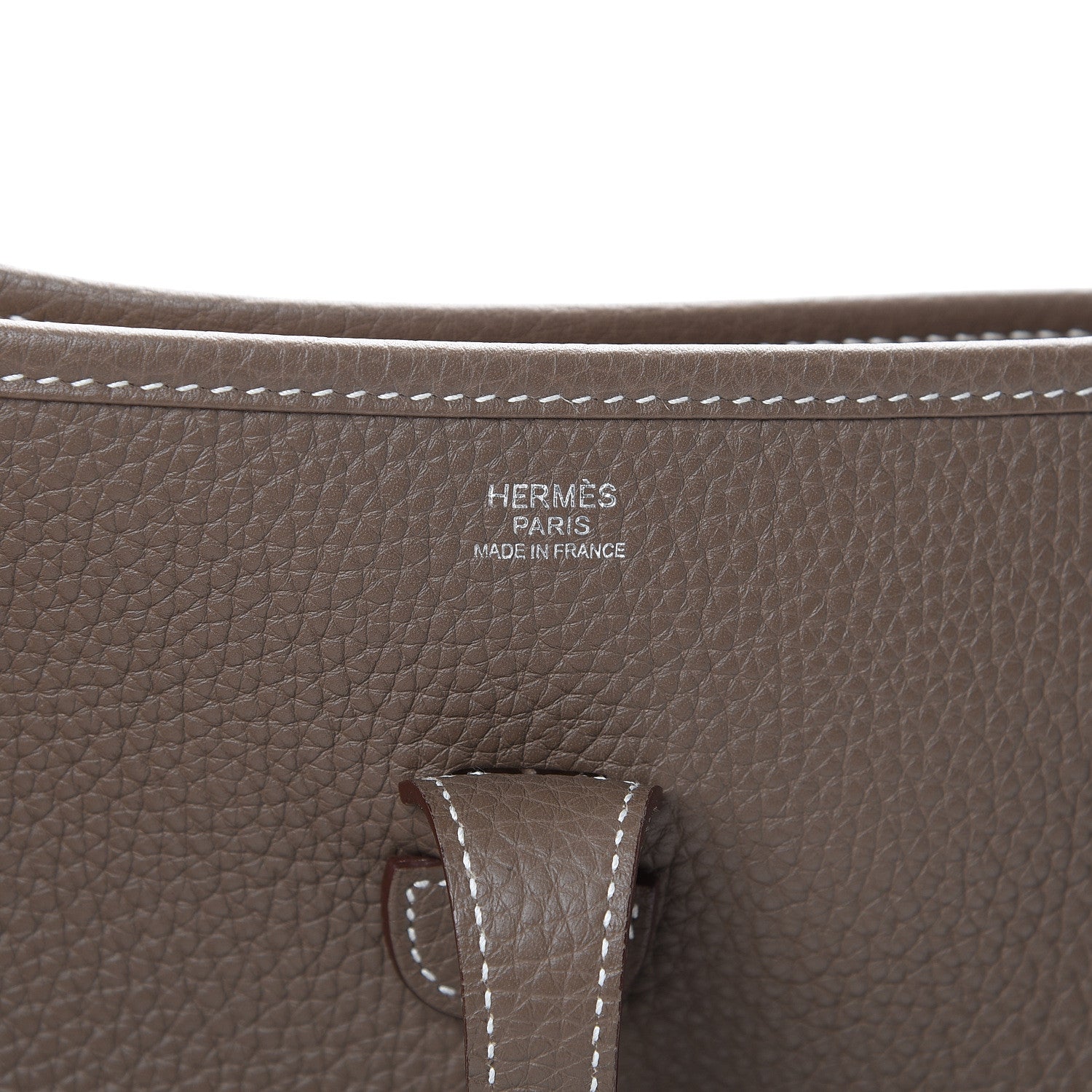 Hermes Taurillon Clemence Evelyne III PM Etoupe 7 of 10