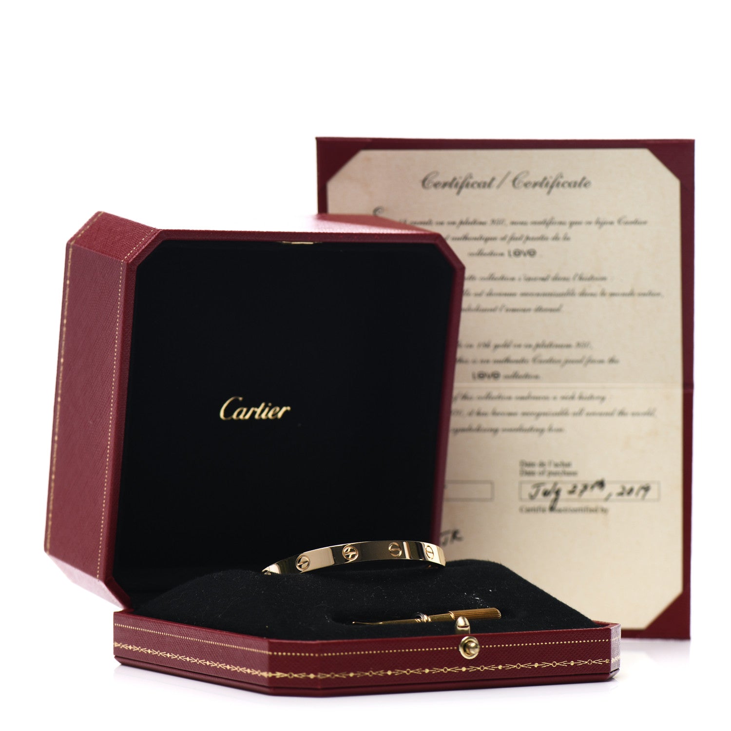 Cartier 18K Yellow Gold LOVE Bracelet 17 5 of 5
