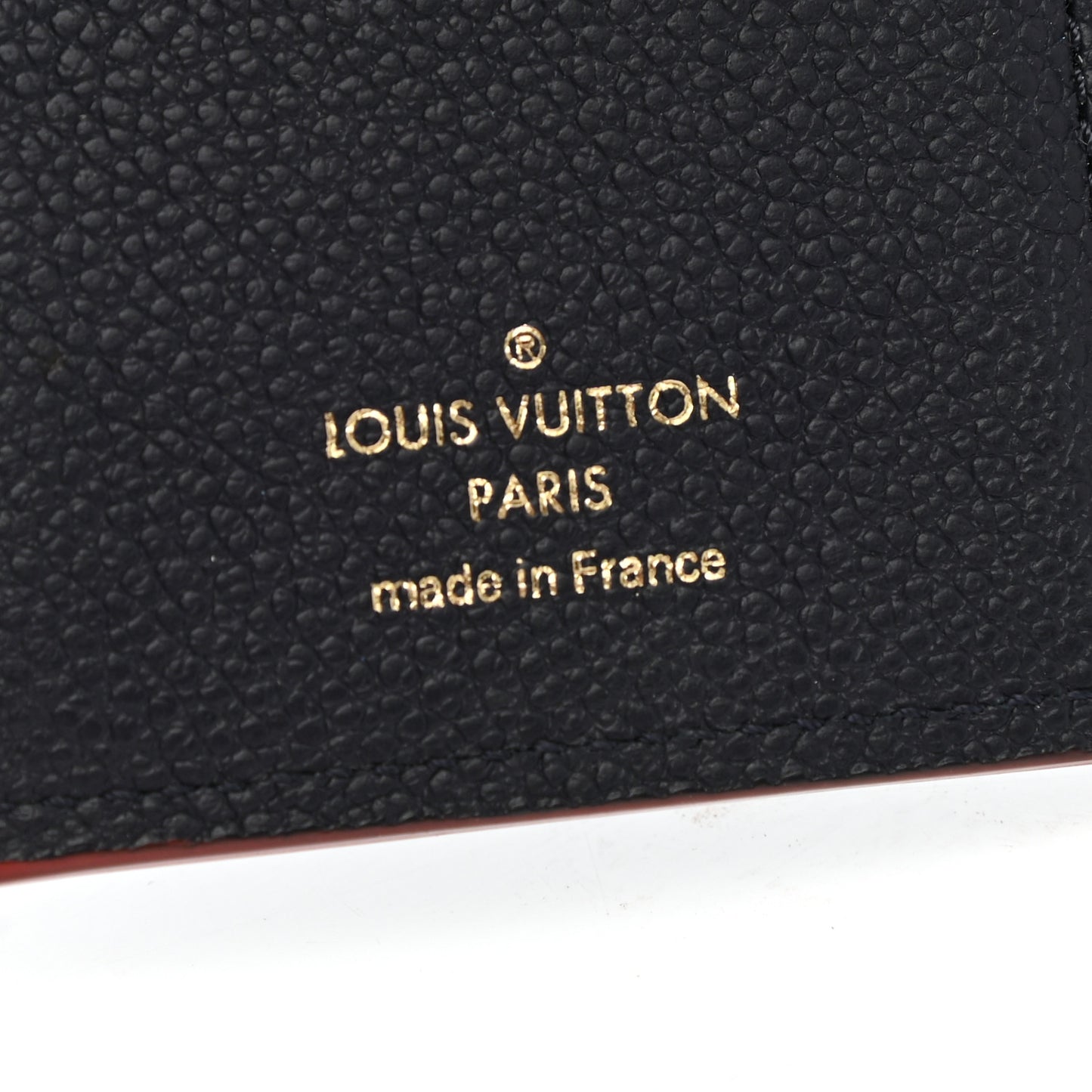 Empreinte Victorine Wallet Marine Rouge