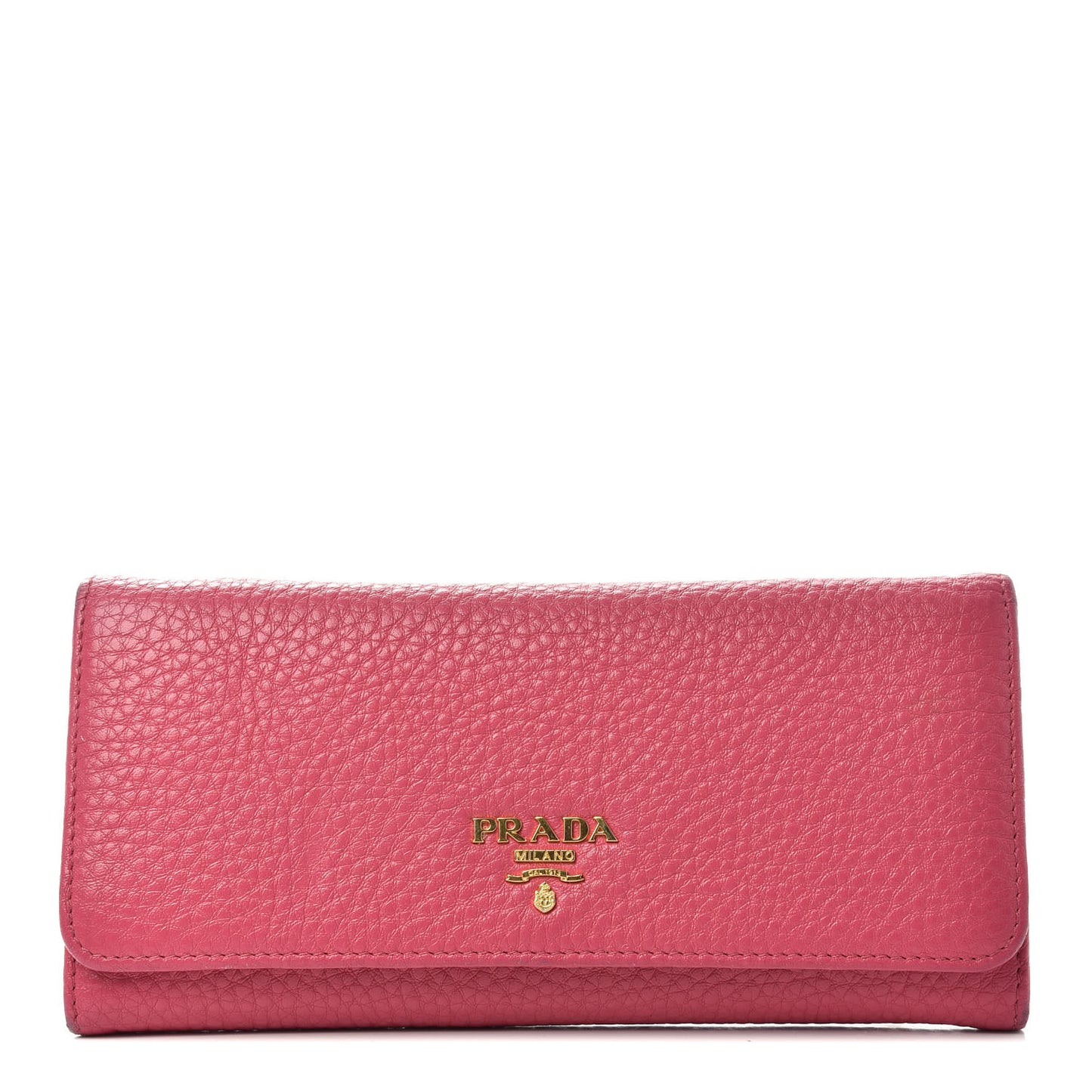 Vitello Grain Continental Flap Travel Wallet Peonia