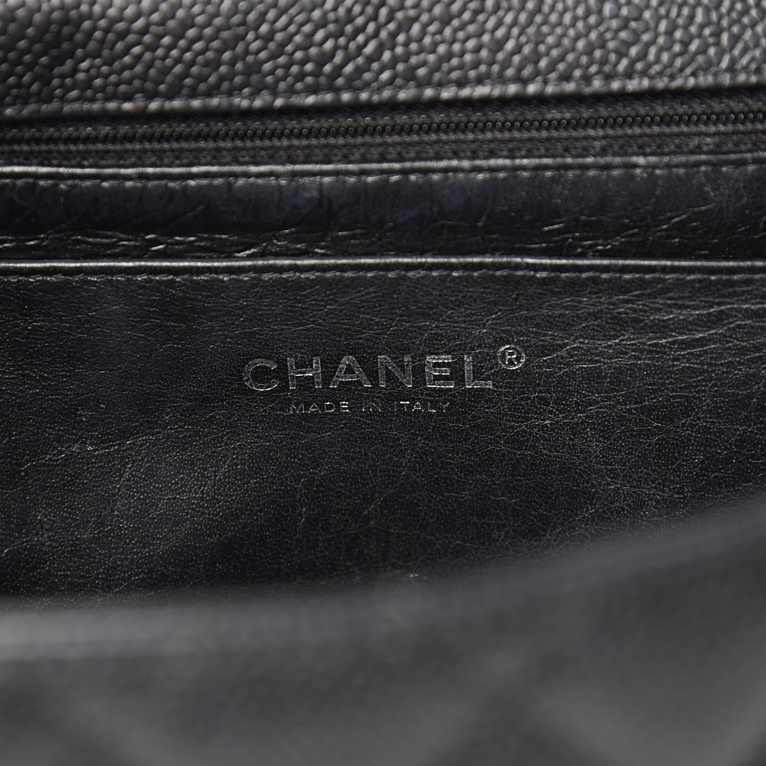 Chanel Caviar Quilted Jumbo Single Flap Black 6 of 16