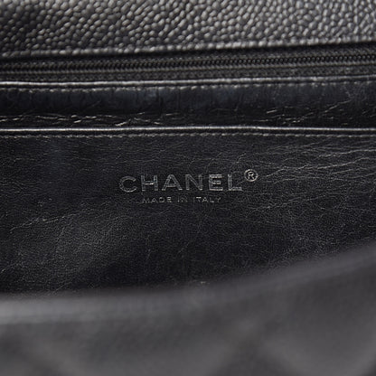 Chanel Caviar Quilted Jumbo Single Flap Black 6 of 16