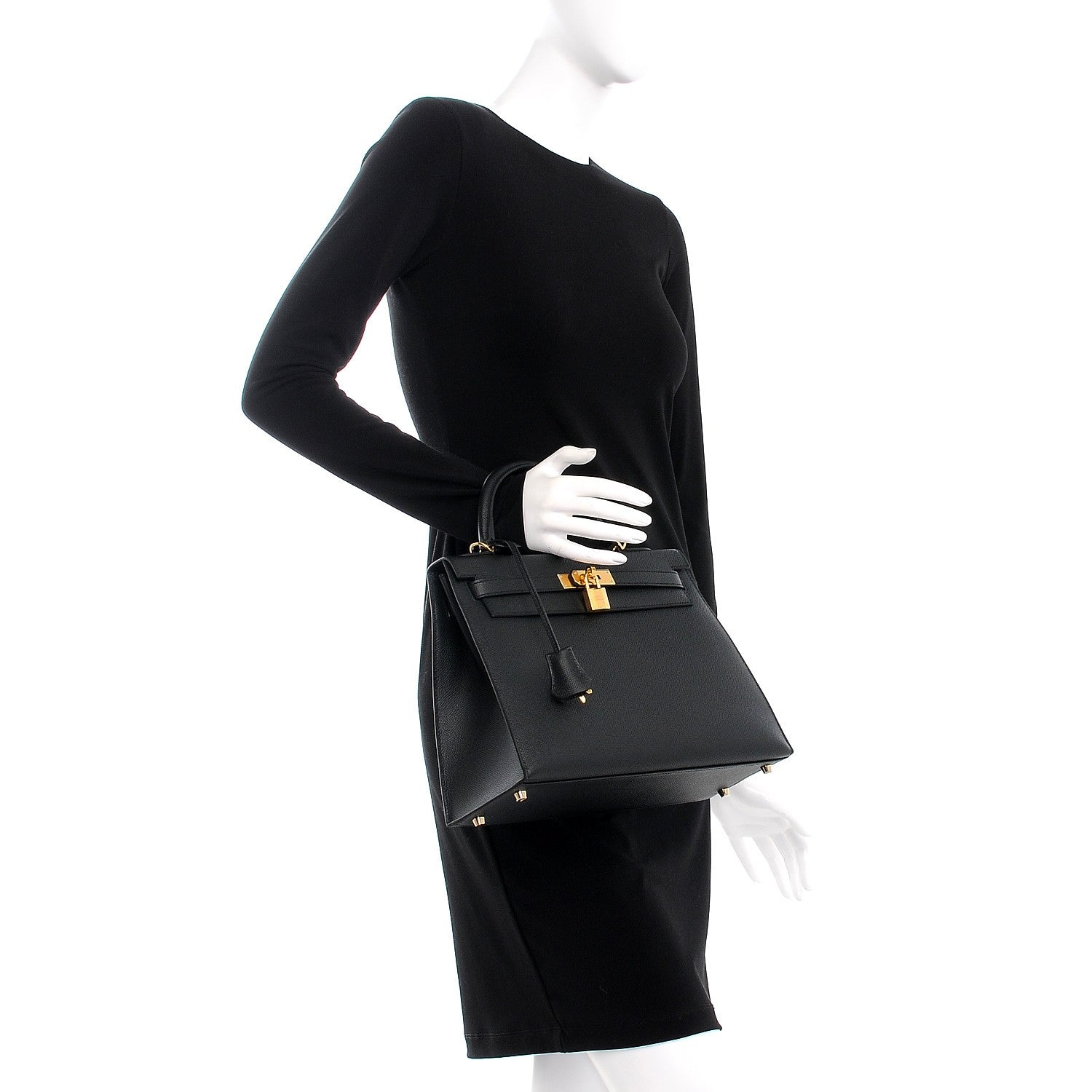 Hermes Epsom Kelly Sellier 32 Black 3 of 32