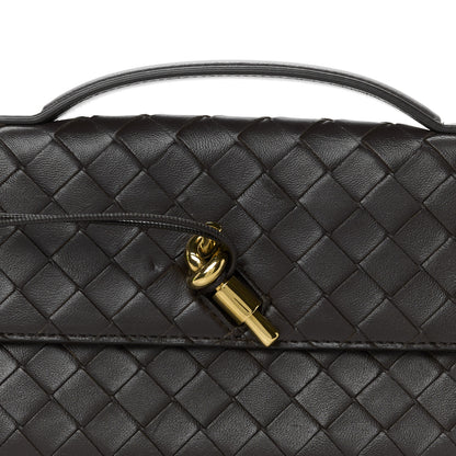 Bottega Veneta Nappa Intrecciato Long Andiamo Top Handle Clutch Fondant 8 of 8