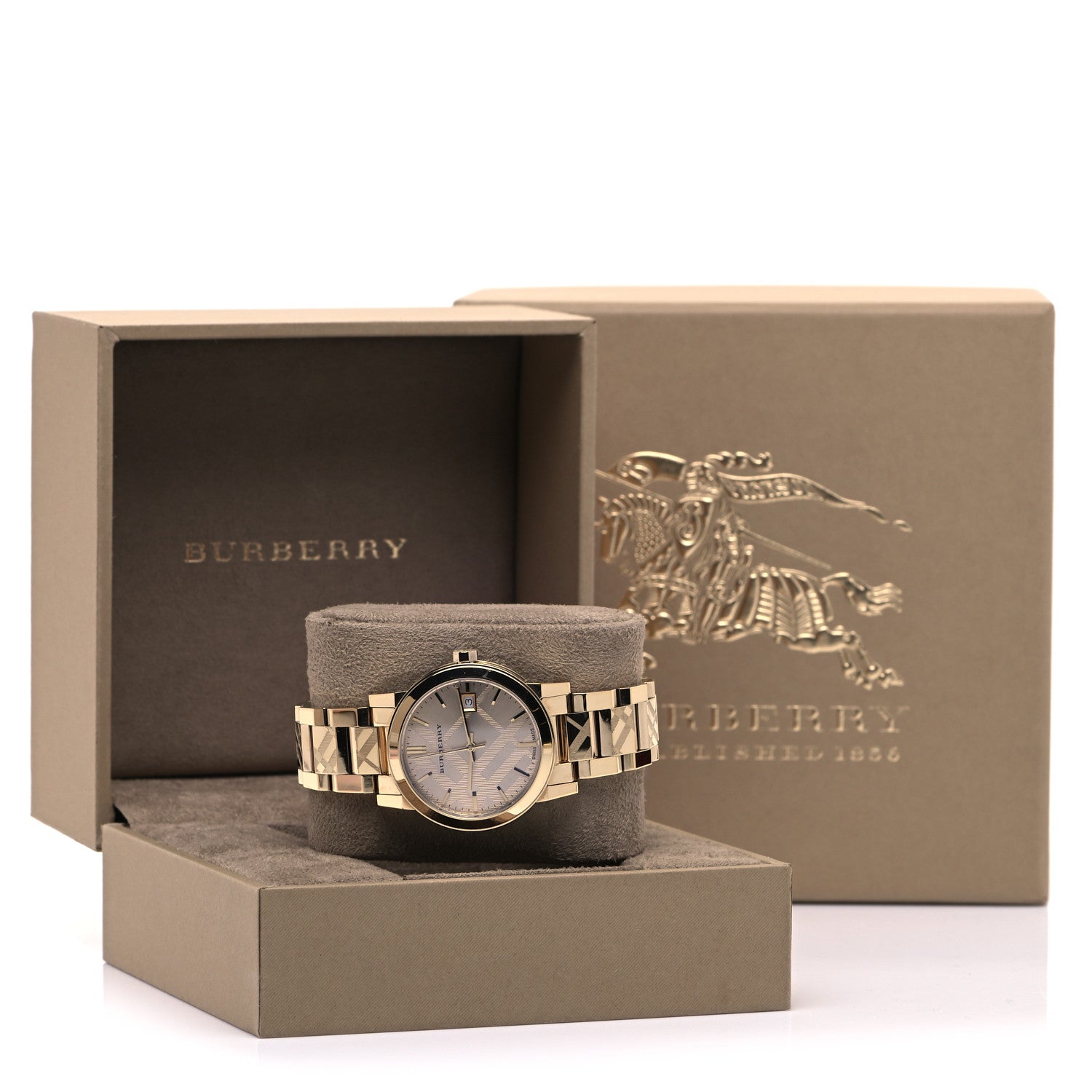 Burberry Stainless Steel 34mm The City Quartz Watch Gold BU9145 6 of 6