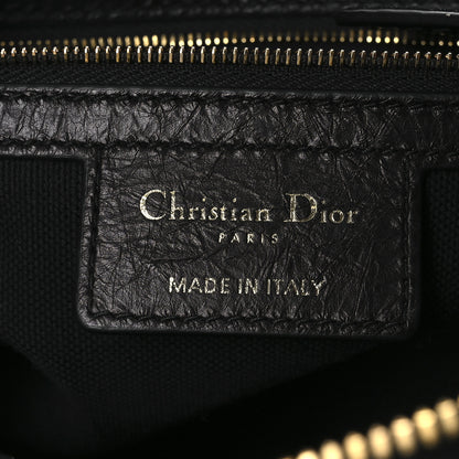 Christian Dior Crinkled Calfskin Large Grand Tour Multipocket Bag Black 6 of 10