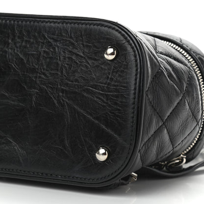 Chanel Crumpled Calfskin PVC Quilted Backpack Black 10 of 10