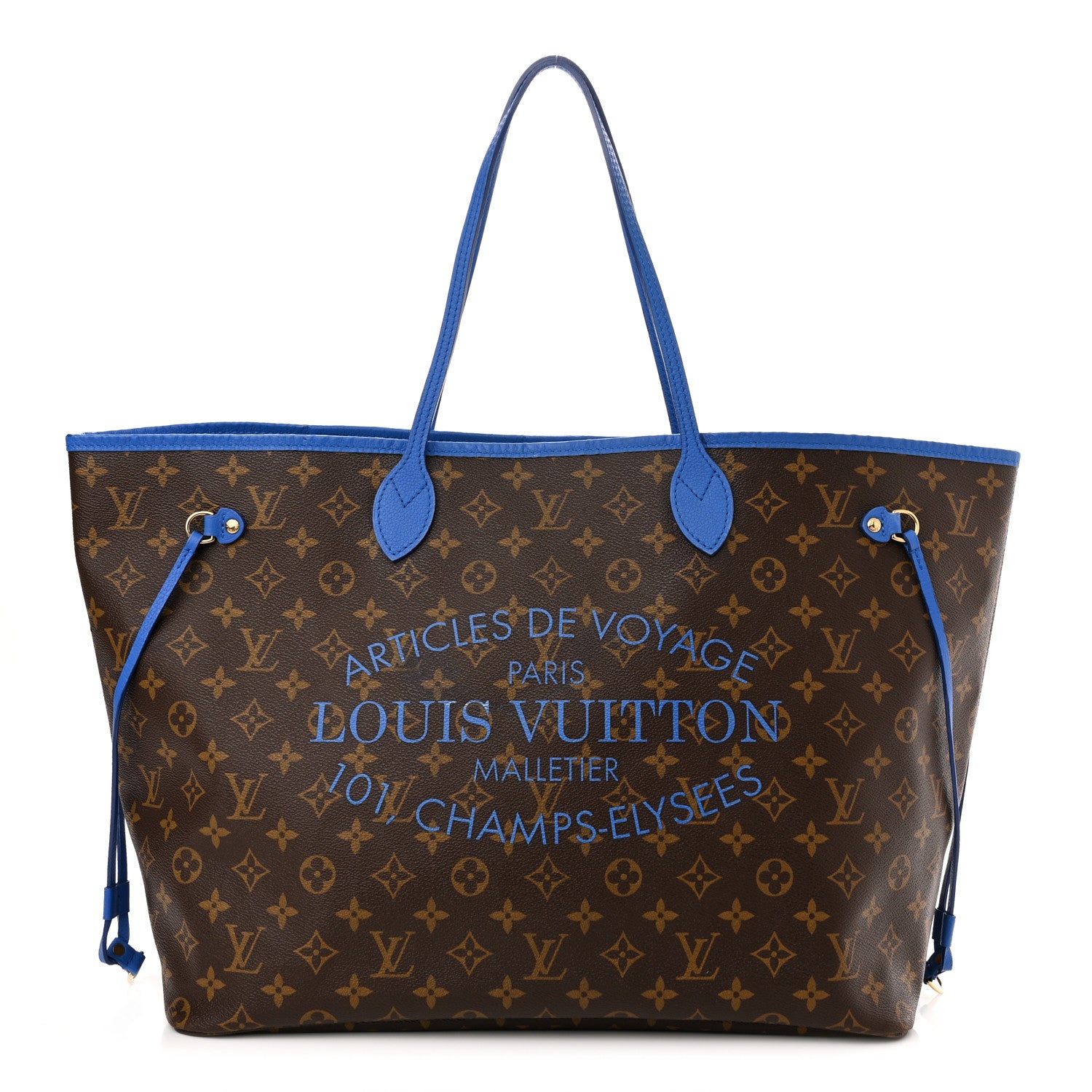 Louis Vuitton Monogram Articles de Voyage Ikat Neverfull GM Grand Blue 2 of 15