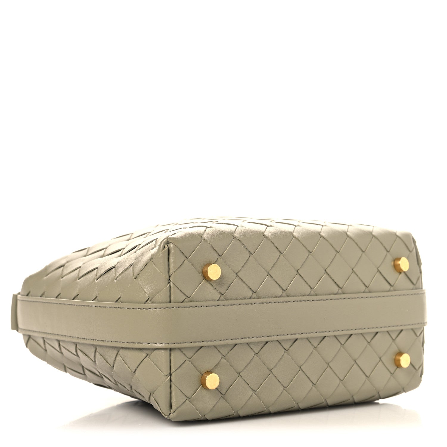 Bottega Veneta Calfskin Nappa Intrecciato Mini Wallace Travertine Travertine 4 of 9