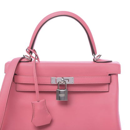 Hermes Swift Kelly Retourne 25 Rose Azalee 8 of 11