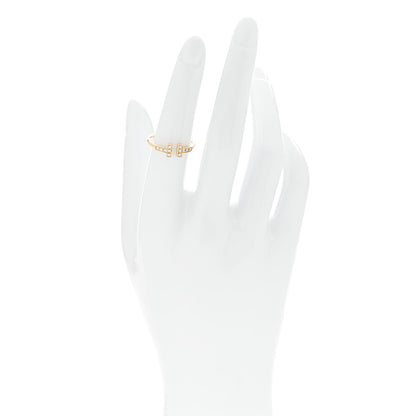 Tiffany 18K Yellow Gold Diamond T Wire Ring 53 6.25 2 of 4