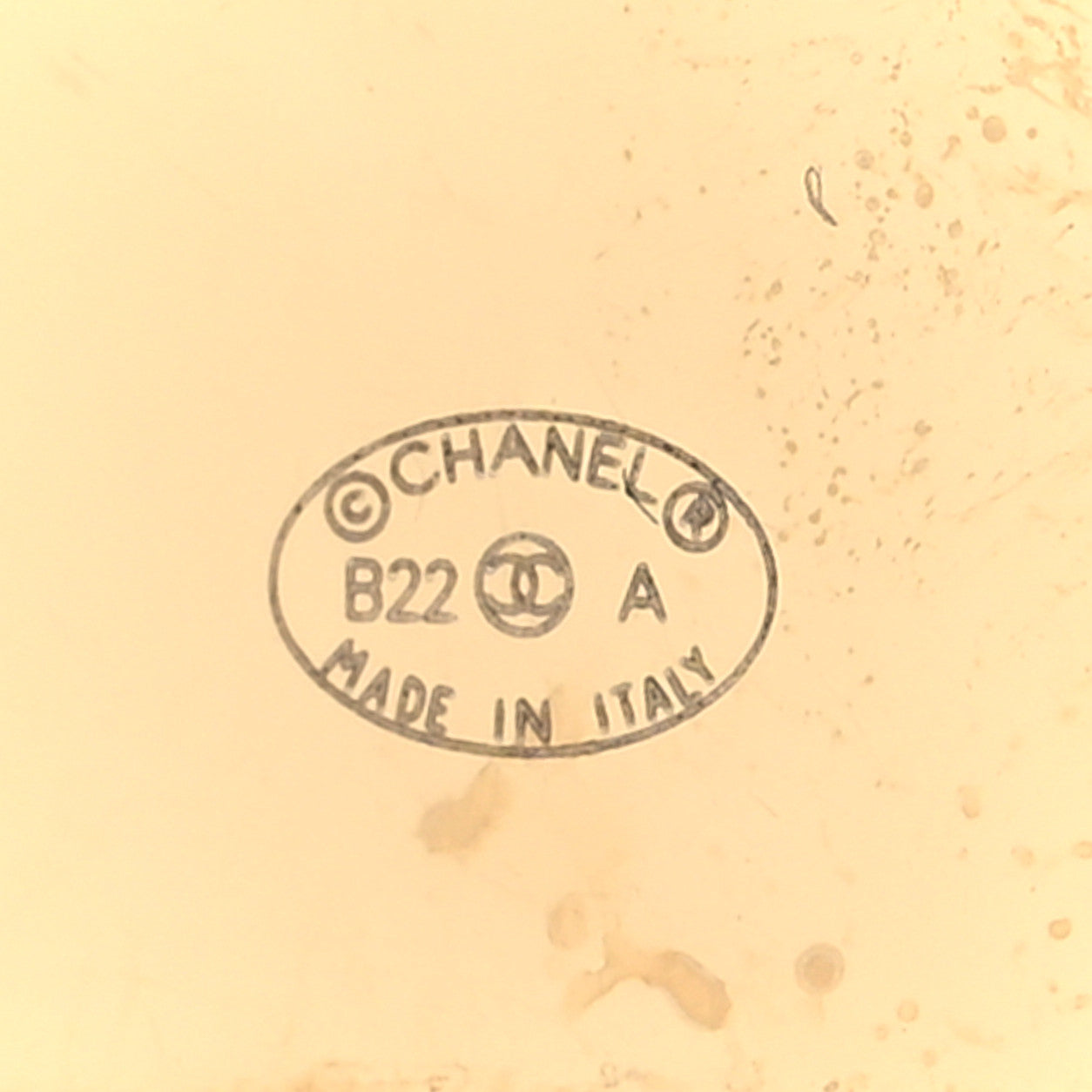 Chanel Metal Enamel CC Square Earrings Gold White Black 4 of 4