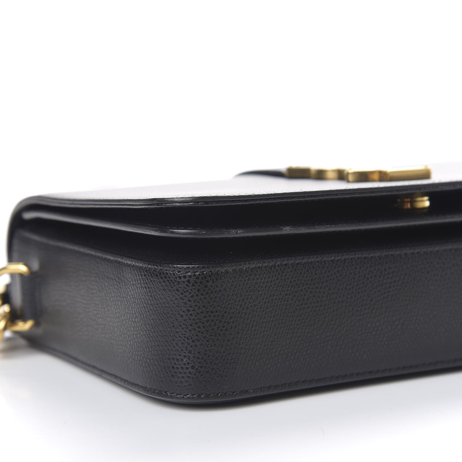 Saint Laurent Textured Calfskin Medium Classic Monogram Universite Bag Black 6 of 8