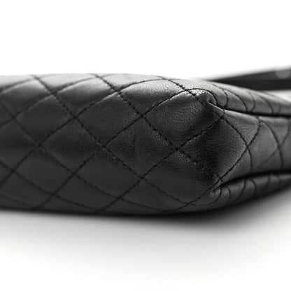 Saint Laurent SAINT LAURENT Lambskin Quilted Gaby Zipped Pouch Black 10 of 11