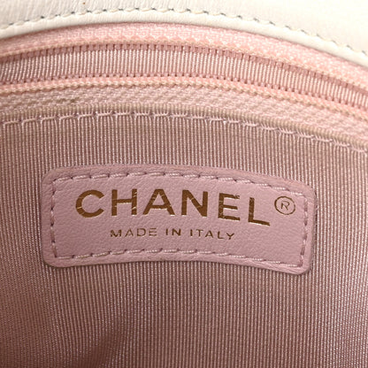 Chanel Grained Calfskin Small Chevron Chic Top Handle Flap White 6 of 11