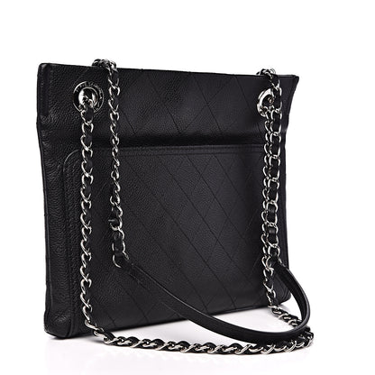 Chanel Caviar Stitched Small CC Pocket Shoulder Black 2 of 10