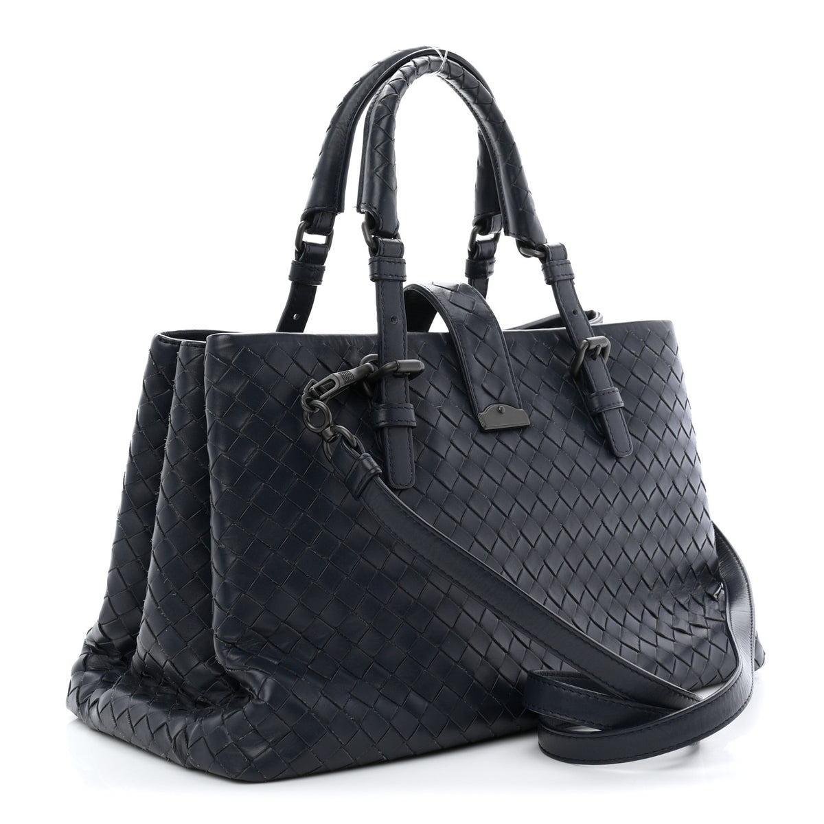 Bottega Veneta Light Calf Intrecciato Small Roma Tote  Light Tourmaline 3 of 10